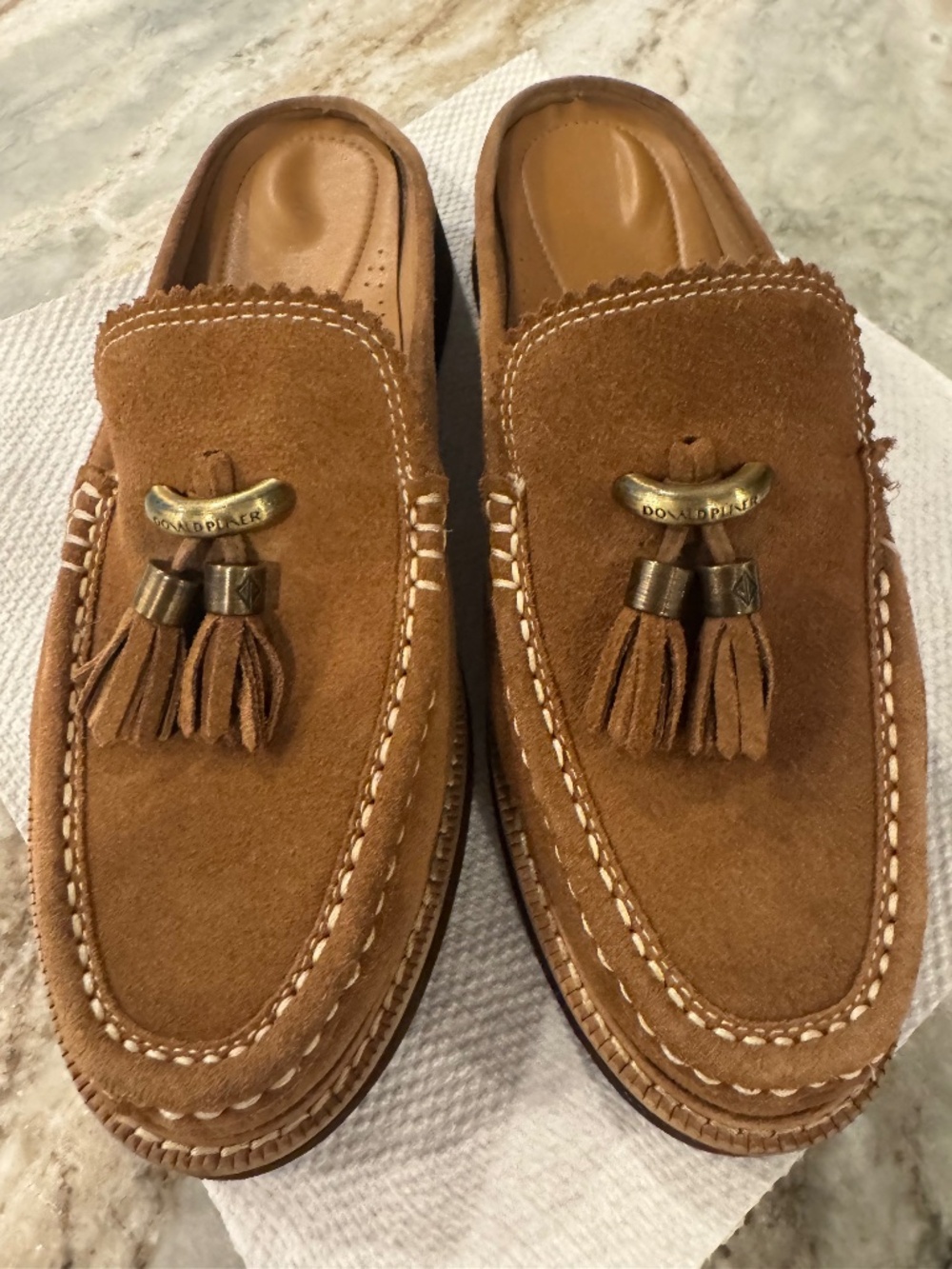 Donald J Pilner Lyndall Brown Mule Size 9.5